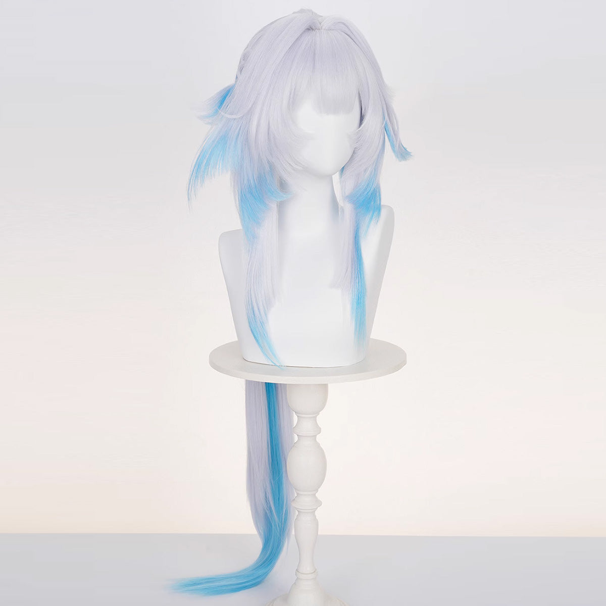Honkai: Star Rail Cerydra Blue Cosplay Wig