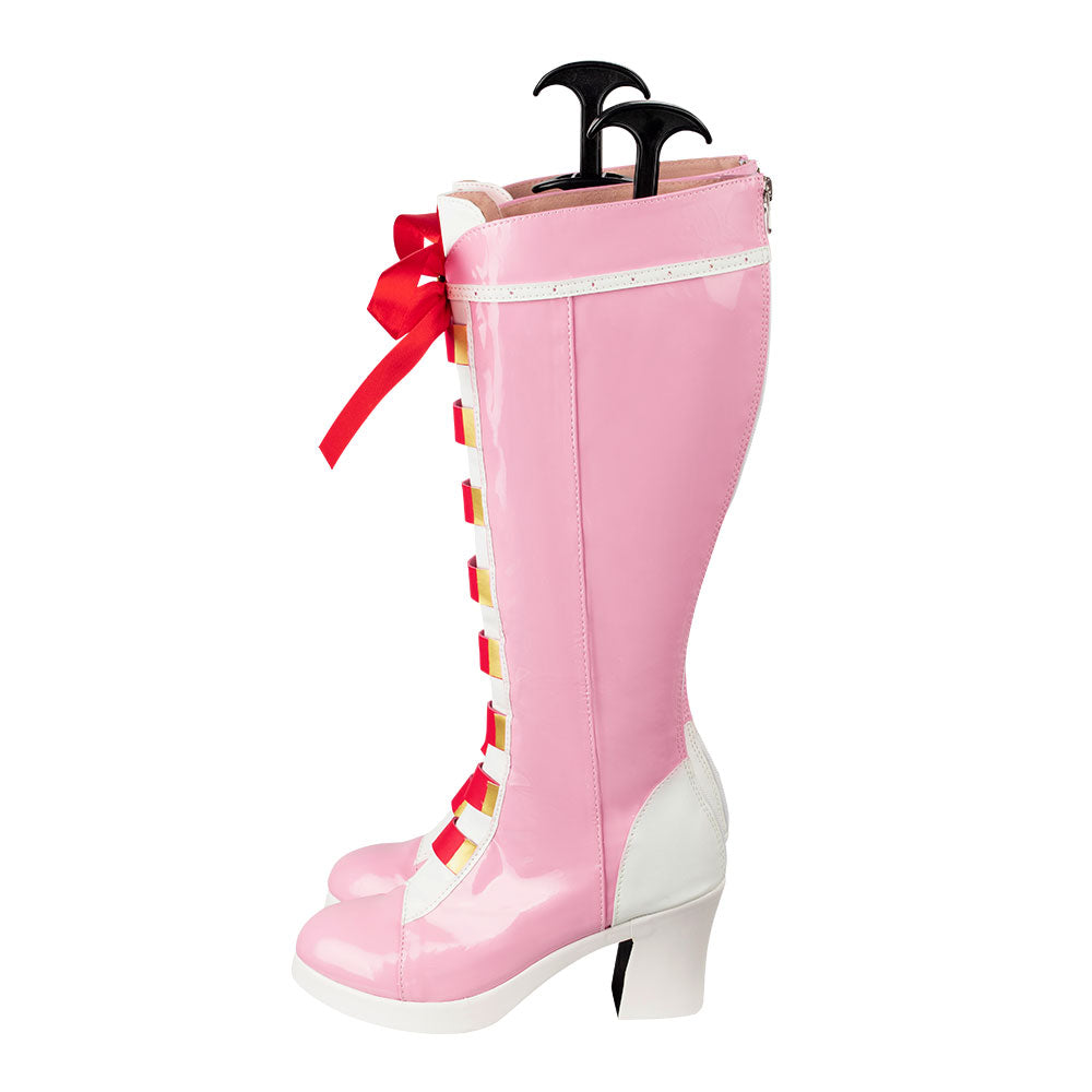 TEKKEN 8 Lili Emilie De Rochefort Pink Cosplay Shoes