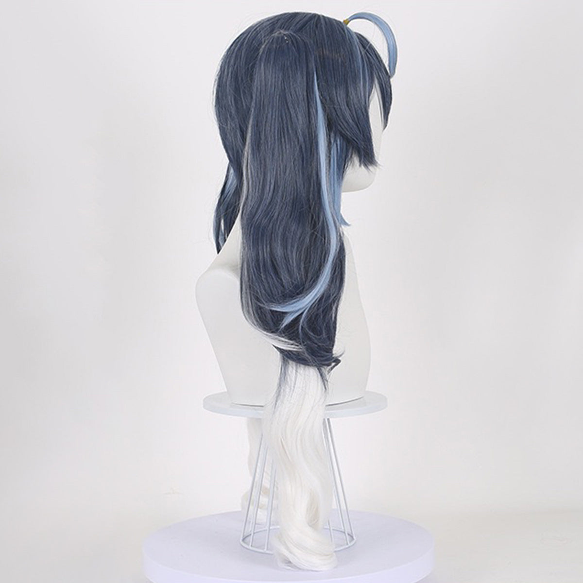 Vocal Idol Snow Virtual Girl 2025 Blue White Cosplay Wig