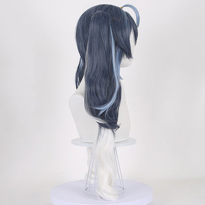Vocal Idol Snow Virtual Girl 2025 Blue White Cosplay Wig