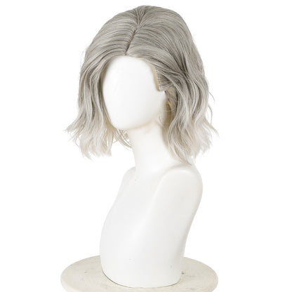 Genshin Impact Yelan Noir Violet Cosplay Perruque