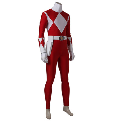 【In Stock】Mighty Morphin Power Rangers Red Ranger Cosplay Costume