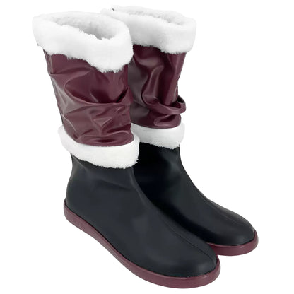 Akatsuki Deidara de Naruto Halloween zapatos blancos botas de Cosplay