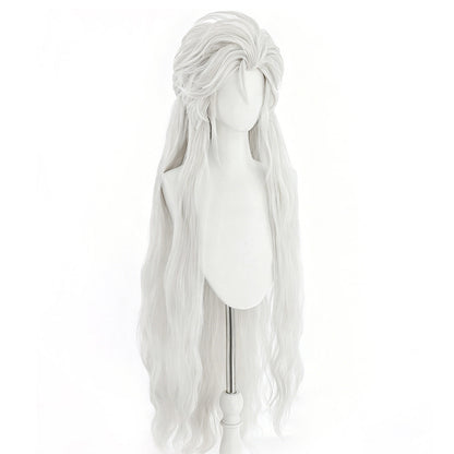 Love And Deepspace Sylus Silverwing Fiend White Cosplay Wig