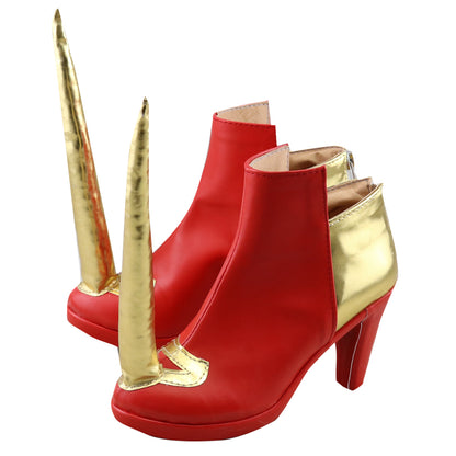Xenoblade Chronicles 2 Nia Blade Form Red Cosplay Shoes