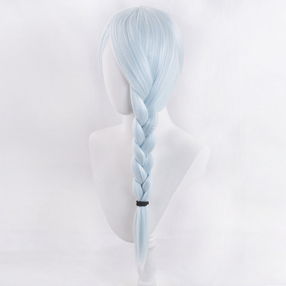 Genshin Impact Yelan Noir Violet Cosplay Perruque