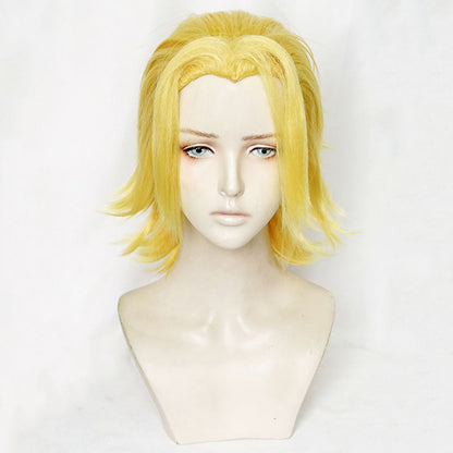 Chainsaw Man Denji Goldene Cosplay Perücke