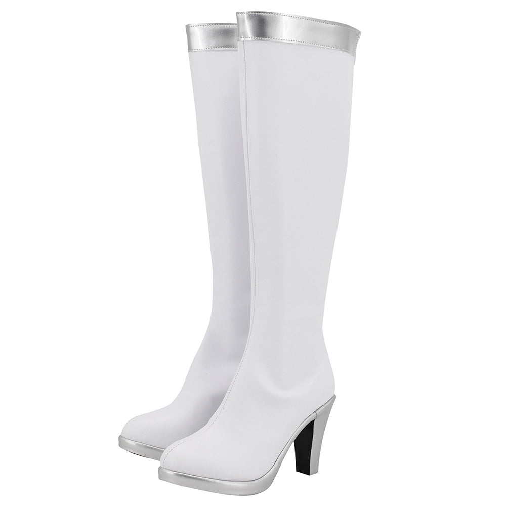 Akatsuki Deidara de Naruto Halloween zapatos blancos botas de Cosplay