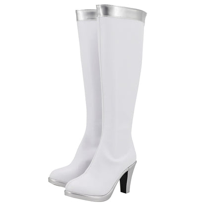 Akatsuki Deidara de Naruto Halloween zapatos blancos botas de Cosplay