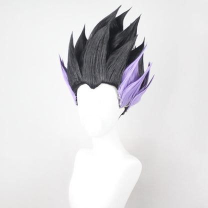 D Ball Gotenks Black Purple Cosplay Wig