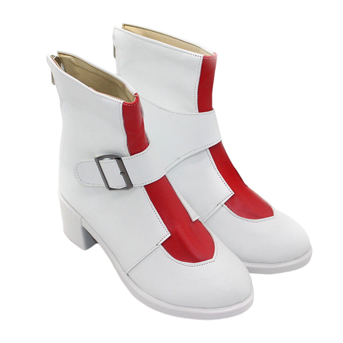 Akatsuki Deidara de Naruto Halloween zapatos blancos botas de Cosplay
