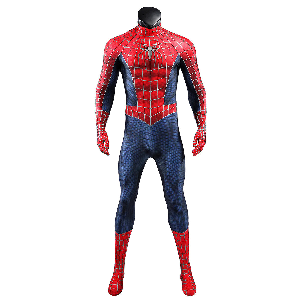 Marvel 2002 Movie Spider-Man Peter Parker Tobey Maguire Premium Edtion Cosplay Costume
