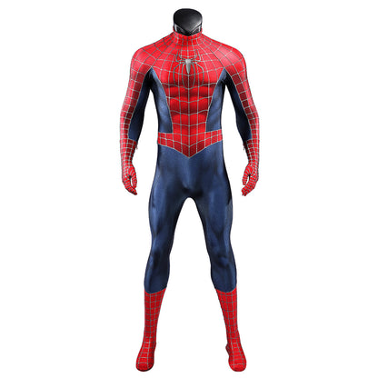 Marvel 2002 Movie Spider-Man Peter Parker Tobey Maguire Premium Edtion Cosplay Costume
