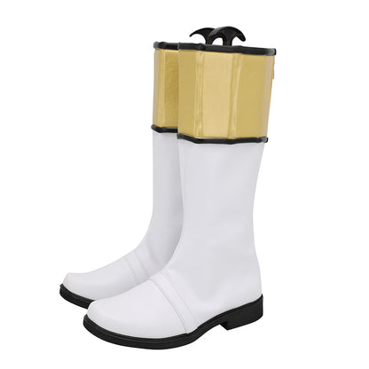 Akatsuki Deidara de Naruto Halloween zapatos blancos botas de Cosplay