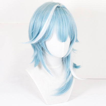 Genshin Impact Eula Blue Cosplay Wig