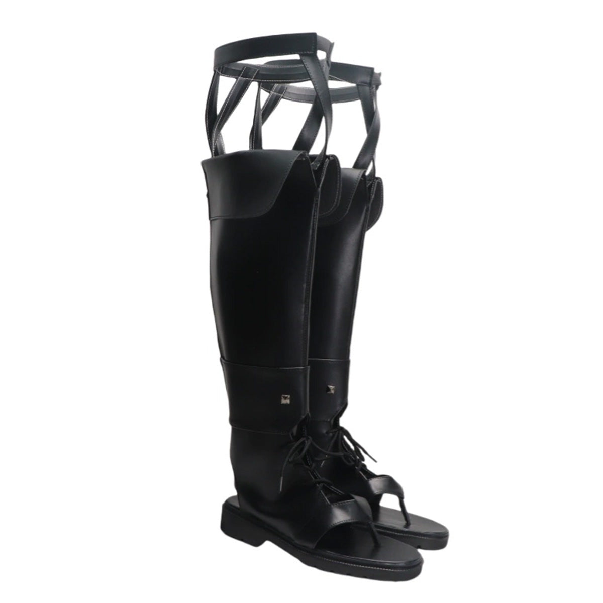 Final Fantasy XIV FF14 Minfilia Warde Black Shoes Cosplay Boots