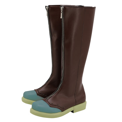 JoJo's Bizarre Adventure Rohan Kishibe Brown Shoes Cosplay Boots