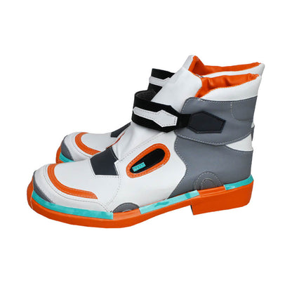 Akatsuki Deidara de Naruto Halloween zapatos blancos botas de Cosplay