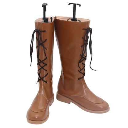 Akatsuki Deidara de Naruto Halloween zapatos blancos botas de Cosplay