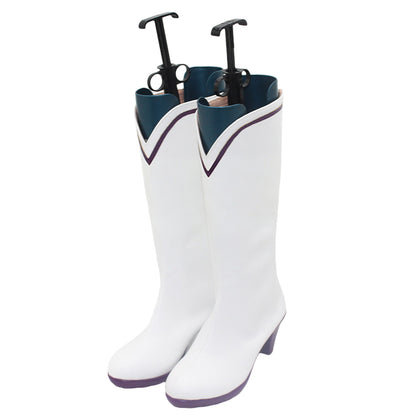 Akatsuki Deidara de Naruto Halloween zapatos blancos botas de Cosplay