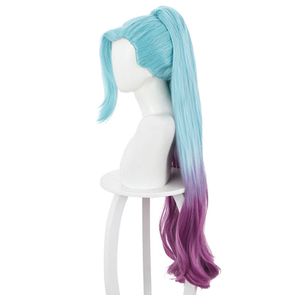 League Of Legends LOL 2020 K/DA KDA All Out Seraphine Blue Cosplay Wig