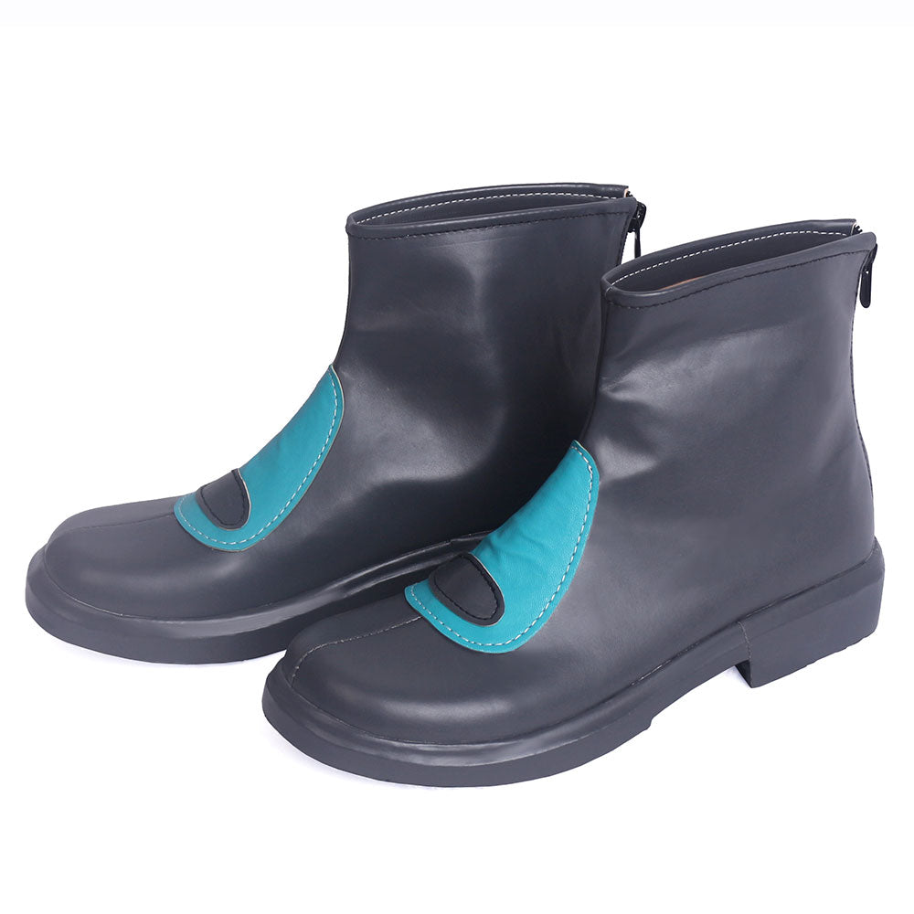PM Team Aqua Grunt Male Female Black Cosplay Shoes