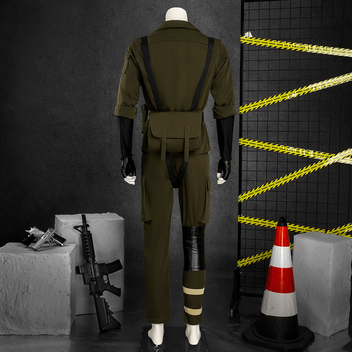 Metal Gear Solid Delta: Snake Eater MGS3 Big Boss Naked Snake John Solid Snake Green Cosplay Costume