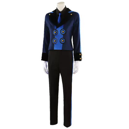 Persona 3 Reload DLC P3R Male Protagonist Makoto Yuki Blue Cosplay Costume