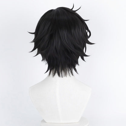 Genshin Impact Yelan schwarz lila Cosplay Perücke