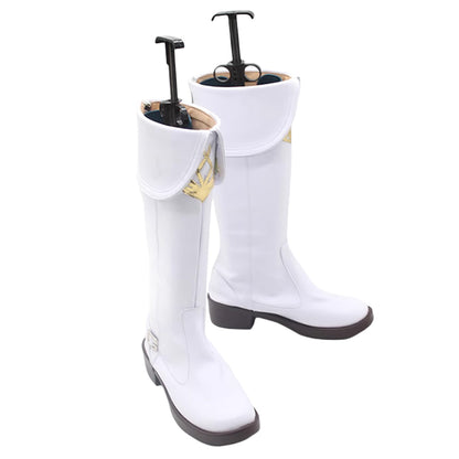 Akatsuki Deidara de Naruto Halloween zapatos blancos botas de Cosplay