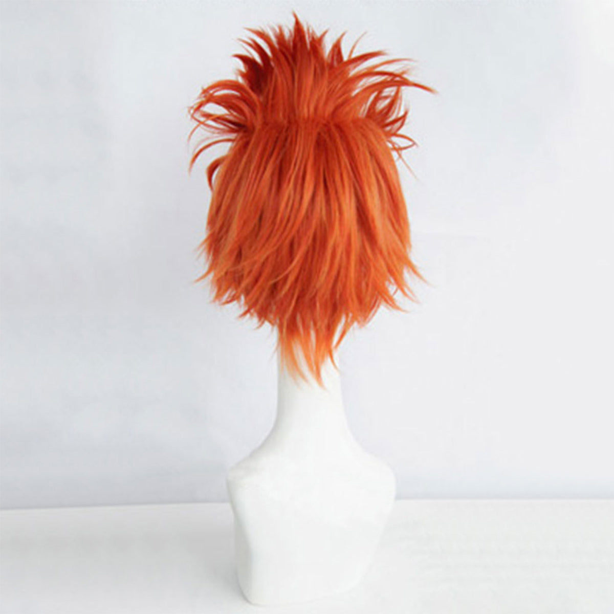 Danganronpa: Trigger Happy Havoc Leon Kuwata Orange Cosplay Wig - Wig + Beard
