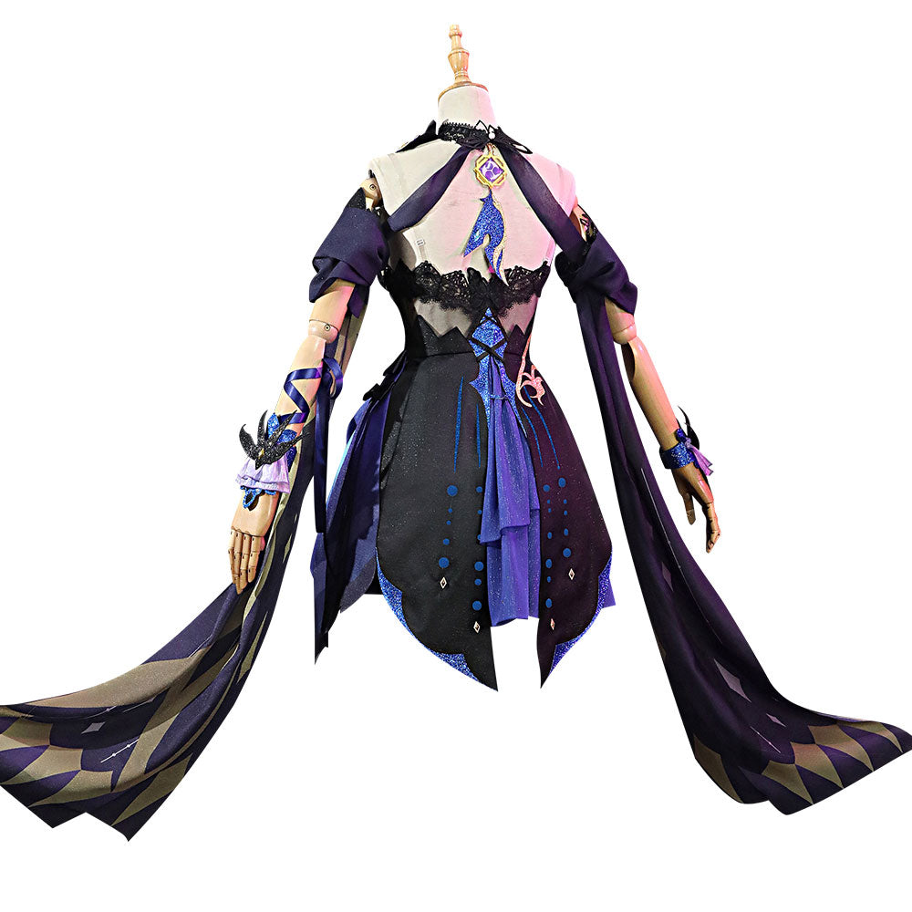 Genshin Impact Keqing Opulent Splendor Cosplay Costume