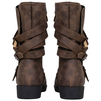 RE 9 RE Requiem Grace Ashcroft Brown Cosplay Shoes