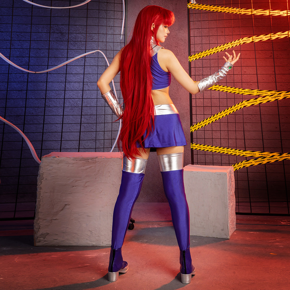Halloween Starfire Superheroine Cosplay Costume