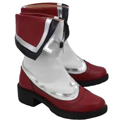 Akatsuki Deidara de Naruto Halloween zapatos blancos botas de Cosplay