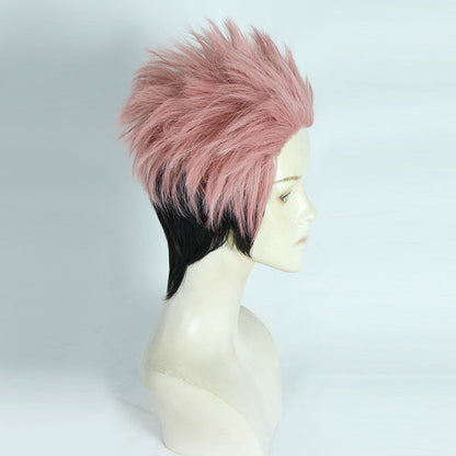 Genshin Impact Yelan Negro Morado Cosplay Peluca