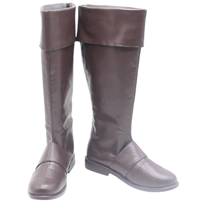 Critical Role The Mighty Nein Caleb Widogast Brown Shoes Cosplay Boots