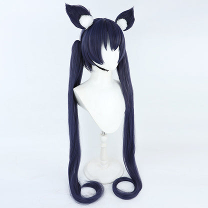 Blue Archive Kuromi Serika Black Cosplay Wig