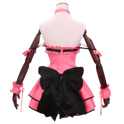 Date A Live Tokisaki Kurumi Nightmare Pink Cat Cosplay Costume
