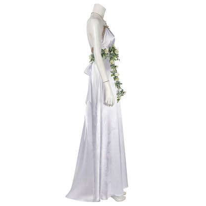 Final Fantasy VII Rebirth Aerith Gainsborough Loveless White Cosplay Costume