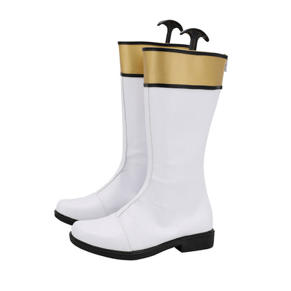 Power Rangers Wild Force White Wild Force Ranger White Shoes Cosplay Boots