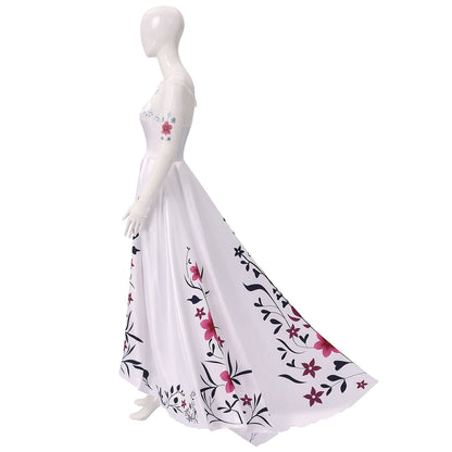 Frozen 3 Anna Wedding Dress Cosplay Costume