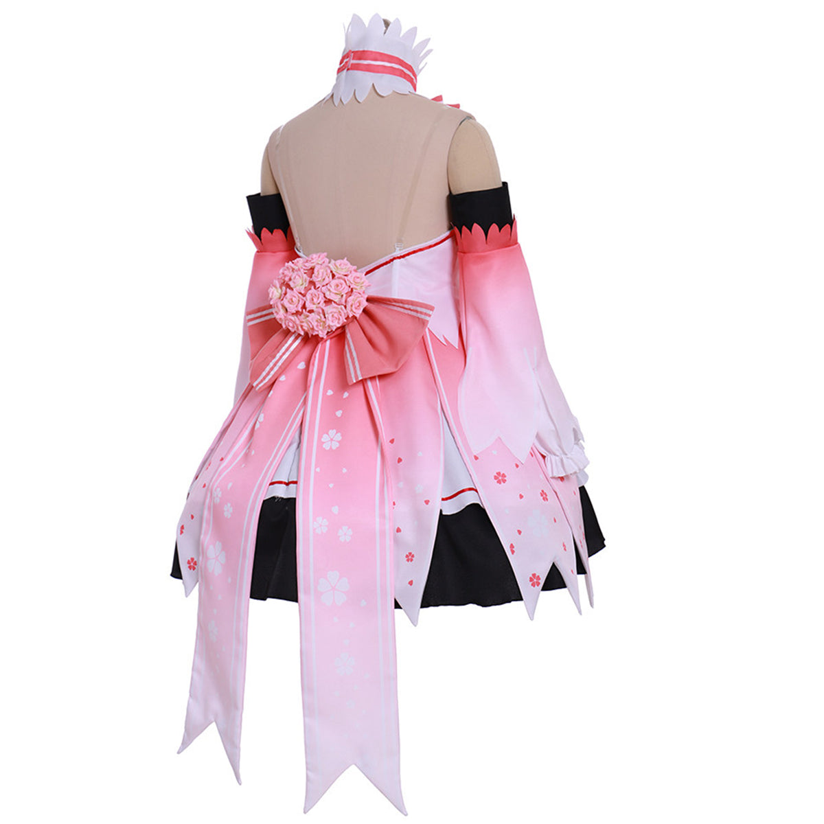 Vocaloid Hatsune Miku Sakura Miku Rosa Kleid Cosplay Kostüm