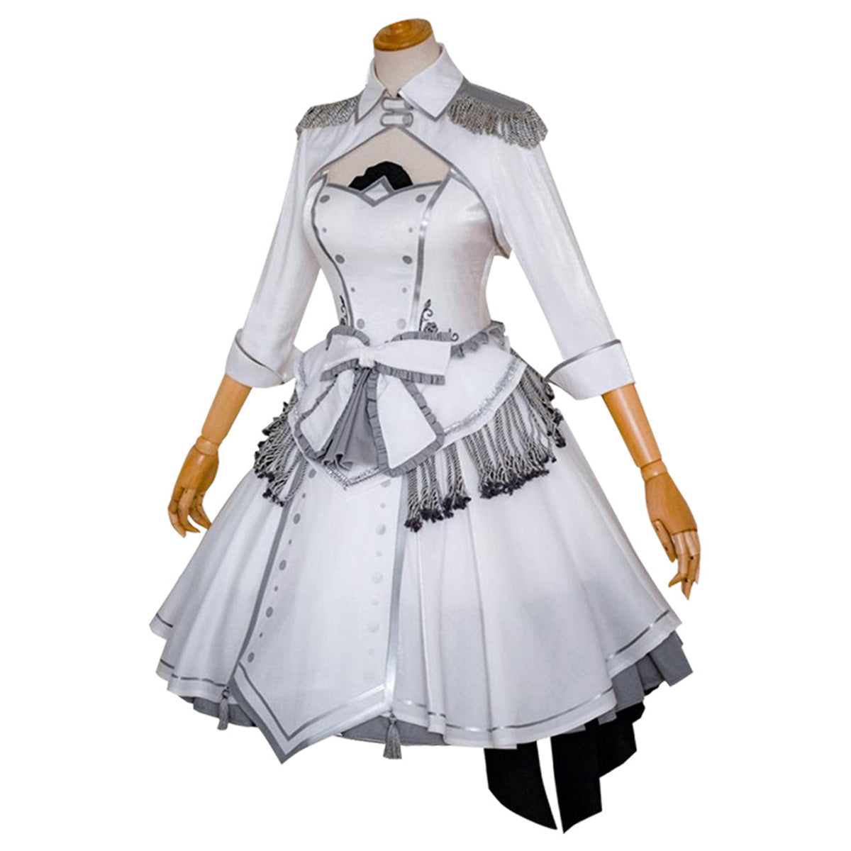 Date A Bullet Date A Live White Queen Kurumi Tokisaki Nightmare Wthie Dress Cosplay Costume