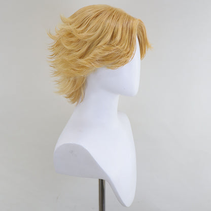 Motosega Uomo Denji Parrucca Cosplay Dorata