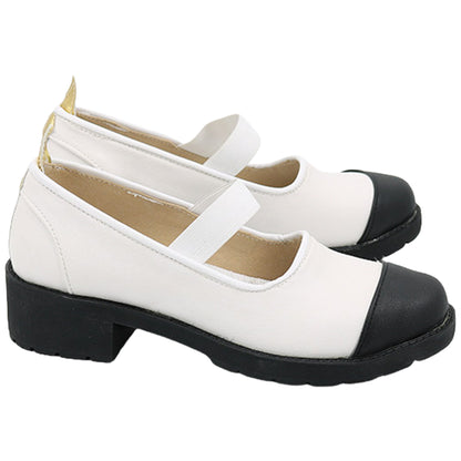 Akatsuki Deidara de Naruto Halloween zapatos blancos botas de Cosplay
