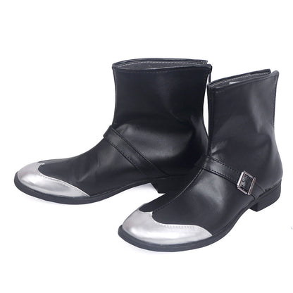 Akatsuki Deidara de Naruto Halloween zapatos blancos botas de Cosplay