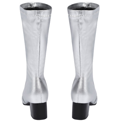 MAV Avengers 5: Doomsday Latverian Witch Silver Shoes Cosplay Boots
