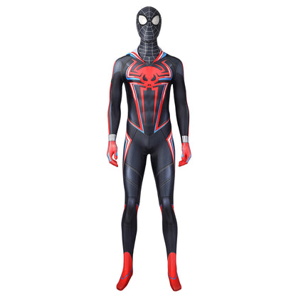 PS5 Marvel 2021 Spider-Man: Miles Morales 2099 Suit Zentai Jumpsuit Cosplay Costume