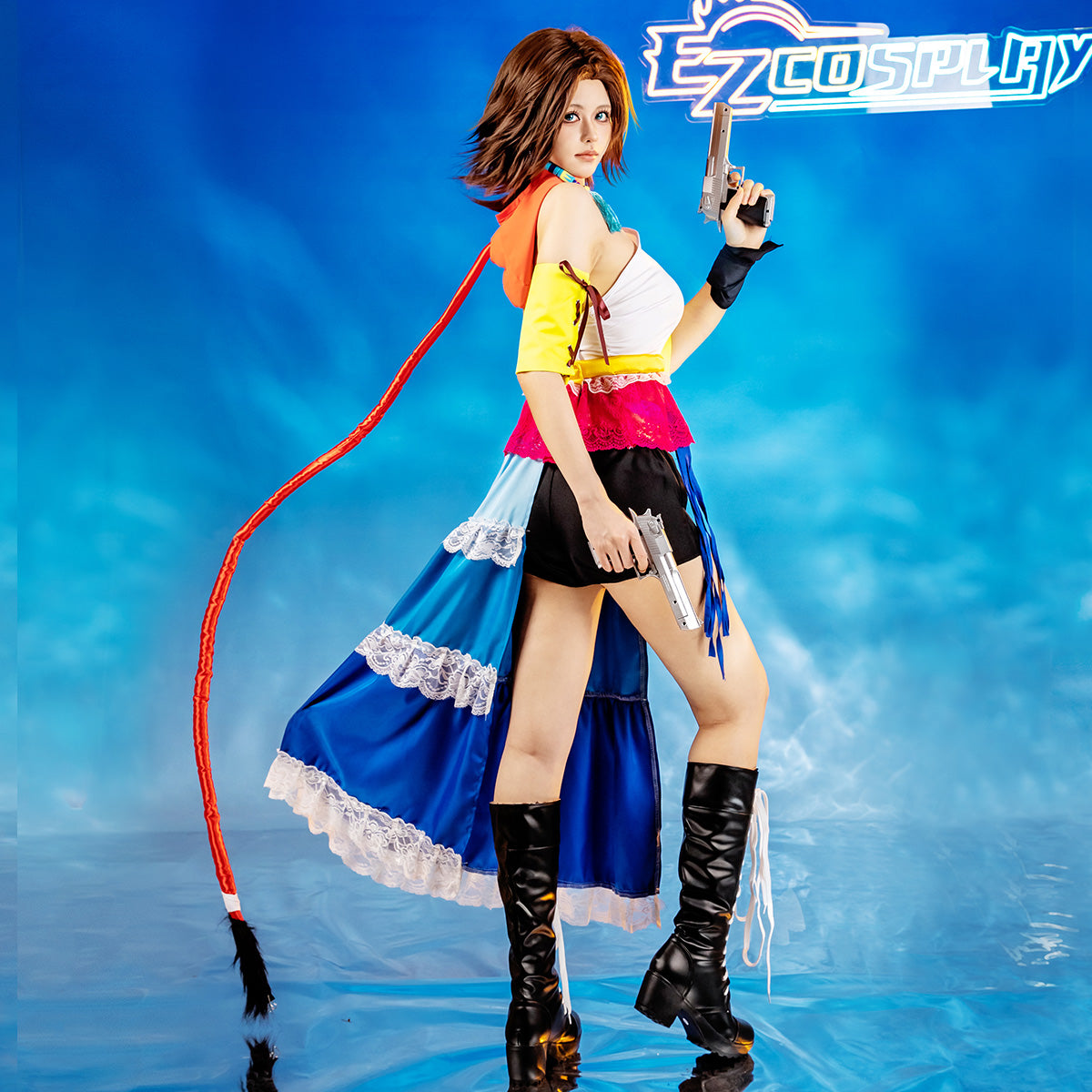 Final Fantasy X-2 FF10-2 Yuna Cosplay Costume